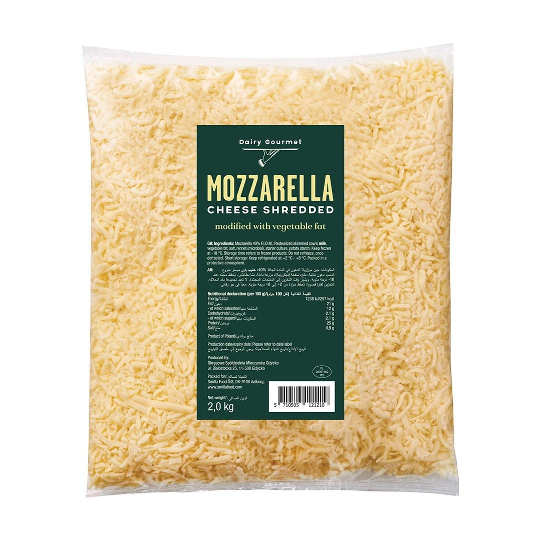 Smilla Foods Shredded Mozzarella 100% Dairy