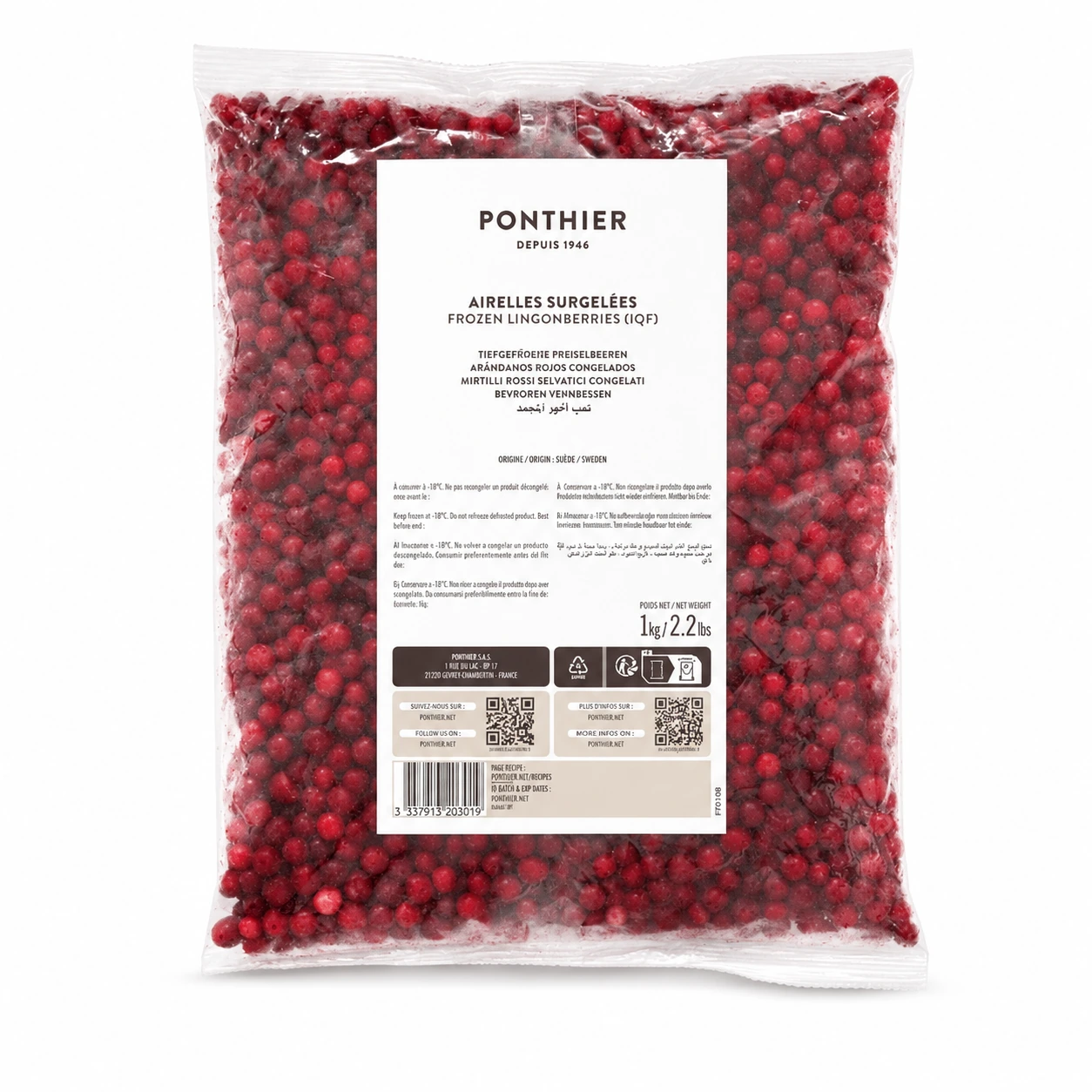 Ponthier Cranberry IQF