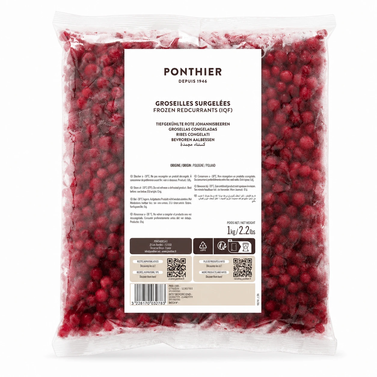 Ponthier Red Currant IQF