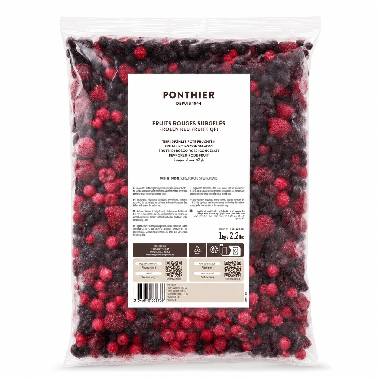 Ponthier Red Fruit Mix IQF